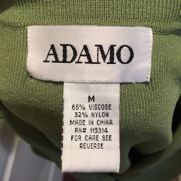 ADAMO med green long sleeve cardigan size M - Picture 5 of 5